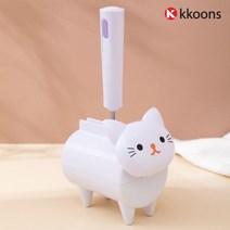 먼지 이물 제거 테이프 클리너 고양이 돌돌이 테이프, 고양이 테이프 화이트, 1개
