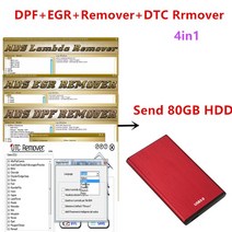 최신 전문가 전체 .5 버전 자동차 소프트웨어 + 잠금 해제 keygen 4 in1( ADS DPF + ADS EGR + ADS 람다 +, 06 80gb hdd red