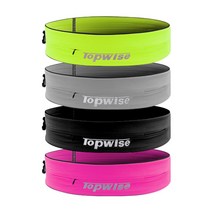 탑와이즈2 마라톤 플립벨트 힙색 런닝, L 핑크