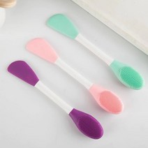 듀얼 실리콘 팩 브러시 페이스 팩붓 블랙헤드 얼굴팩, 핑크CM003888