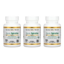 [2+1] CGN 캘리포니아골드뉴트리션 스피루리나 500mg 60 정 스피룰리나 Spirulina 피코시아닌 엽록소 카로티노이드