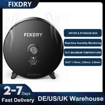 프린트보드 필라멘트 FIXDRY-필라멘트 건조기 3D 프린터 드라이 박스 팬 포함 나일론 PVA PLA PETG TPU 1.75mm 2.85mm 3.0mm 보관 상자11445, JP plug