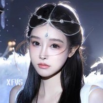 헤어체인 이마 악세사리 웨딩 신부 소품 셀프웨딩 청순 여성스러운 머리장식