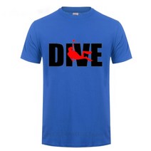 스쿠버티셔츠 스킨스쿠버 다이버 산업잠수 단체티 남성 o-넥 반팔 streetwear 면 tshirt 여름 탑스 tee