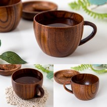 옻칠 우드 머그컵 나무컵 카페머그잔 우드손잡이머그컵 머그컵 머그잔 티머그컵 나무컵 티머그