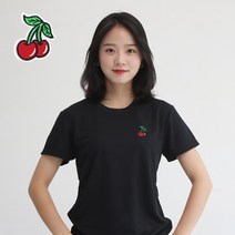 멋지군 코오롱 쿨론 기능성 pk 빅사이즈 체리 자수 반팔 쿨 티셔츠