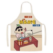 귀여운 캐릭터 디자인 짱구는 못말려 수지 액션가면 주방 요리 이쁜 예쁜 앞치마 식당 가정용 위생용품 맛집 공방 교실 방수 포켓 주머니 신혼 부부 자취생 작업, F.06