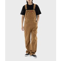 디키즈 BIB 덕 캔버스 오버롤 팬츠 바지 브라운