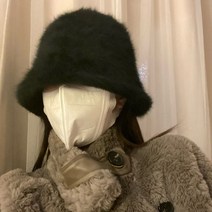 여성 겨울 버킷햇 모자 심플 보온 방한 벙거지 모자 women winter hat JX1682