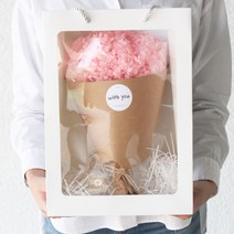 프리저브드 수국 라지꽃다발 세트(+문구)/드라이플라워 큰꽃다발 무지개수국 프로포즈, 문구추가 10자이내, 05. 수국(그린)