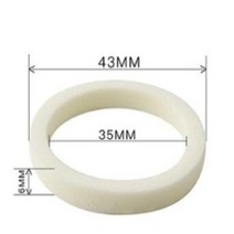 자전거 쇼바 포크 에어샥 폭스샥 프론트 스폰지 링 오일 폼 흡수 씰 액세서리 화이트 1 쌍 2 개, Black, 2개