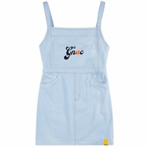 ROMANTIC CROWN GNAC OVERALL COTTON DRESS_SKY BLUE
