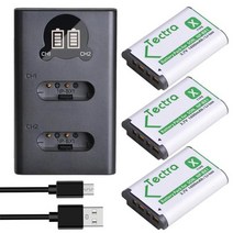 카메라 베터리 호환 np-bx1 npbx1 소니 dsc rx1 rx100 m3 m2 rx1r wx300 hx300 hx400 hx50 hx60 gwp88 pj240e 배터리, 3 배터리 1 충전기