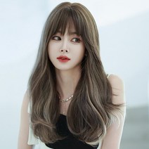 제니 긴머리 브릿지 펌 웨이브 가발, 53CM, 단일사이즈