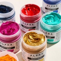 알파 고점도 헤비바디 아크릴물감 250ml 2460 B Emerald Green, 상세페이지 참조