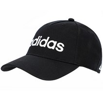 아디다스 DAILY CAP 일상모자 야구모자 BALL CAP 블랙+화이트 로고, 상세설명참조, 58호