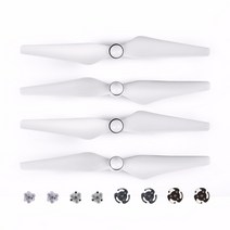 드론부품 RC 밧데리 렉기어 드론날개 프로펠러 4 pcs 9450s dji 팬텀 4 pro 고급 드론 퀵 릴리스 블레이드 교체 소품 날개 액세서리 예비 부품, 하얀
