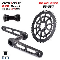 옴니움 크랭크 goldix ixf 로드 암 자전거 셋 바텀 브래킷 로드 170mm 크라운 체인링, 크랭크 bb 52-36t