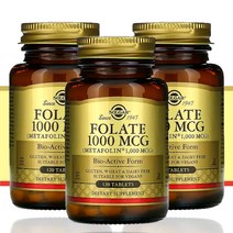 솔가 엽산 메트포민 메트폴민 1000mcg 120캡슐 x 3개, 120정