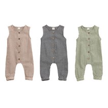 조이멀티 베이직 체크 민소매 우주복