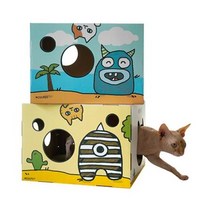 스크래쳐 캣닢 고양이 카툰박스 놀이터 애완묘 냥냥이, 상세페이지 참조