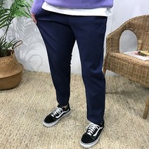 이루네 남자 겨울 세미와이드 기모 융스판 면바지