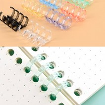 투명 루즈링 스프링 셀프 제본 플라스틱, 색상, 분홍