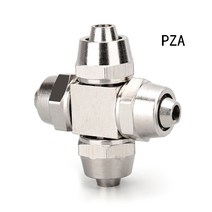 PV PE PM PZA 구리 도금 니켈 공압 공기 퀵 커넥터 호스 튜브 OD 4MM 6 8 10 12 14 16MM 빠른 조인트 연결, 04 PZA_01 4MM