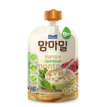 맘마밀 안심이유식 12개월, 9개월 시금치와 연근소고기, 100g, 10개