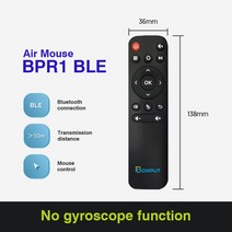 BPR1 BPR1S 플러스 멀티 버튼 IR 학습 BT 5.0 BLE 스마트 홈 에어 마우스 무선 안드로이드 셋톱, 02 BPR1 NO Gyro