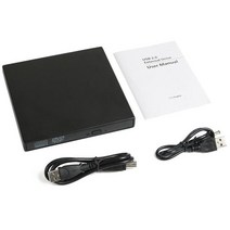 휴대용cd플레이어 아기cd플레이어 어학용 cdp 휴대용 Usb 외장 Dvd Cd 플레이어 Rw 디스크 버너 콤보 드라, 03 Black