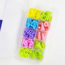 니뜨 단수 마커 & 바늘 마개 세트 /뜨개실무료도안증정 뜨개보조도구 뜨개도구 뜨개부자재 스티치마커 단수마커 단수링 바늘마개, 단품