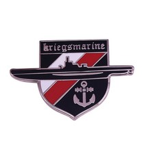 부대마크 탑건패치 사단 병과 경찰 전연 마크 독일 해군 wwii kriegsmarine 잠수함 u 보트 군용 에나멜 핀 메달