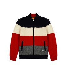 루이까스텔 남자 면분할 보더형 방풍 피셔맨 FULLZIP 스웨터_3MCSW191N