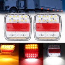 12V 26LED 트레일러 트럭 캐러밴 리어 테일 라이트 방향 지시등 브레이크 정지 램프 미등 번호판 리버스 밴, CHINA