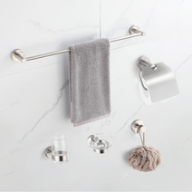 준앤코 스테인리스 욕실 악세사리세트 수건걸이 컵걸이 비누대 사틴 무광니켈, 스테인리스 비누대