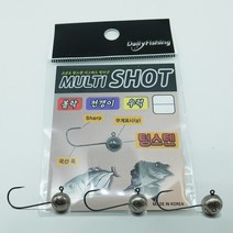 텅스텐지그헤드 멀티샷 볼락 아징 쏘가리 우럭 꺽지 루어채비 데일리피싱 벌크헤드 와이드갭훅, 0.6g(HOOK #8)-3개입