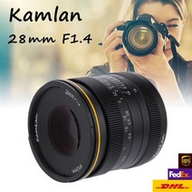 Kamlan 28 미리메터 f1.4 광각 APS-C 큰 조리개 수동 초점 렌즈 미러리스 카메라, M43 Mount