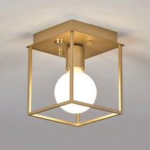 메리트조명 사각머신 직부등 전구 미포함, 골드