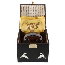 100% 국내산 밤꿀 효도 선물 세트 (고급 꿀단지 목함 보자기 구성), 1.2kg