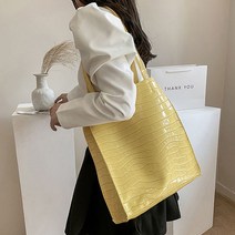 레더 뱀 가죽 패턴 데일리 숄더백 쇼퍼백 수납력 패션