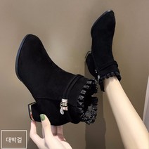 완판몰 여성 큐빅 마틴 부츠 5cm 힐