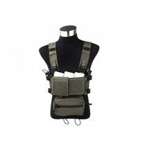 [TMC] Modular Lightweight Chest Rig(RG) 티엠씨 모듈러 라이트 웨이트 체스트 리그 로우 프로파일 레인저 그린