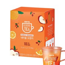 이디야 블렌딩티 티백 네이블 오렌지 10T, 50개