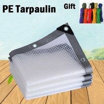 0.3mm 두께 PE 방수포 정원 발코니 식물 Pergola 천막 캐노피 쉘터 타프 방수 커버 방수 천, [02] 2x15m