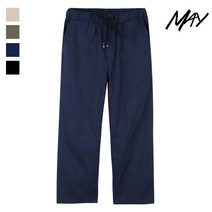 MAY 여름 팬츠_(BJ)린넨 마약 밴딩 스판 와이드 8부 마바지