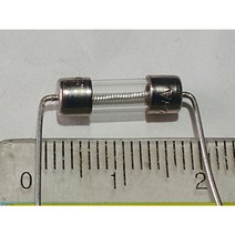 원형 유리관 리드퓨즈 15mm 5파이 250V2A 1개