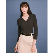 더엣지 23SS 올데이 골지 브이넥 니트 4종