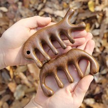 에코아미 두피괄사 우드 괄사빗 마사지, 1세트