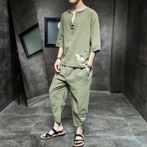 개량한복 상하세트 스타일 남자 생활한복 계량 모던 아빠옷 법복 B07